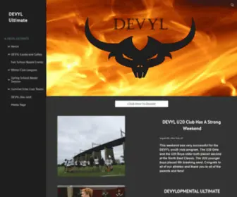 Devylultimate.org(DEVYL Ultimate) Screenshot