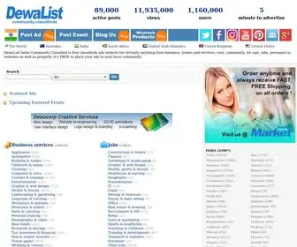 Dewalist.co.in(DewaList Classifieds Online) Screenshot