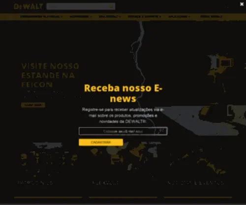Dewalt.com.br(Ferramentas Industriais) Screenshot