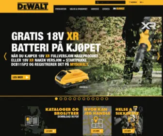 Dewalt.no(Elektroverktøy) Screenshot