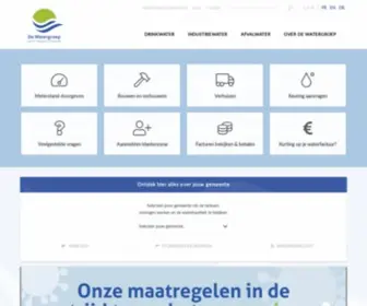 Dewatergroep.be(De Watergroep) Screenshot