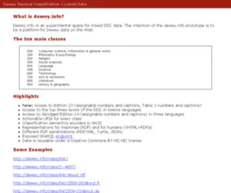 Dewey.info(Dewey info) Screenshot