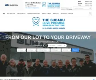 Deweygriffinsubaru.com Screenshot