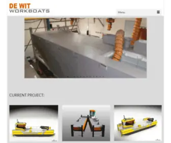 Dewitworkboats.com(De Wit Workboats) Screenshot