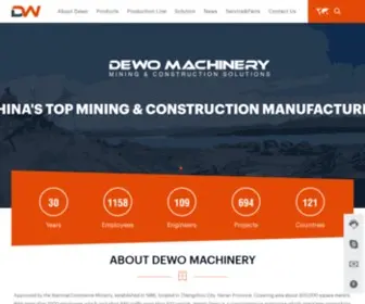 Dewomachinery.com(Henan Dewo Machinery Mining & Construction Solutions) Screenshot