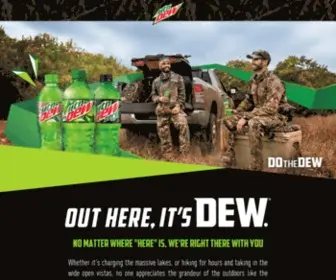 Dewoutdoors.com(MTN DEW®) Screenshot