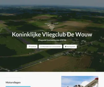 Dewouw.net(Koninklijke Vliegclub De Wouw) Screenshot