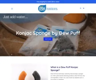Dewpuff.com(The natural sponge company) Screenshot