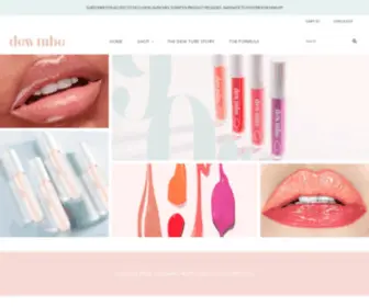 Dewtubebeauty.com(Dew Tube Hydrating Lip Gloss) Screenshot