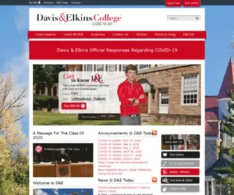 Dewv.edu(Davis & Elkins College) Screenshot