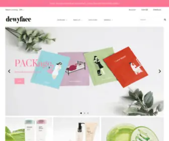 Dewyface.com(Korean Skin Care) Screenshot