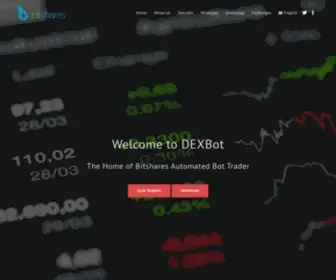 Dexbot.info(The Home of Bitshares Automated Market Making Bot) Screenshot