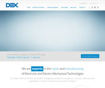 Dex.com(DEX Service Lifecycle Solutions for Complex Technologies) Screenshot