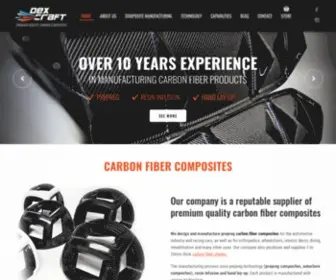Dexcraft.com(Prepreg & Autoclave Carbon Fiber Composites Manufacturer) Screenshot