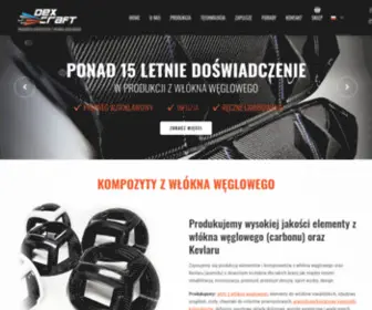 Dexcraft.pl(Produkujemy kompozyty z włókna węglowego (carbonu)) Screenshot