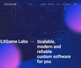 Dexgamelabs.com(DEXGame Labs) Screenshot