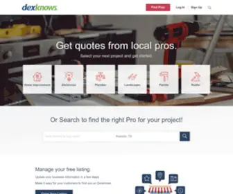 DexKnows.com(DexKnows Local Business Directory) Screenshot