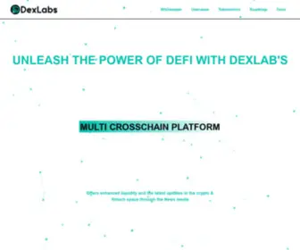 Dexlabs.app(Unleash the power of DeFi with Dexlab's multichain platform) Screenshot