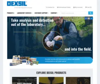 Dexsil.com(Test kits for detection of contaminants in water) Screenshot