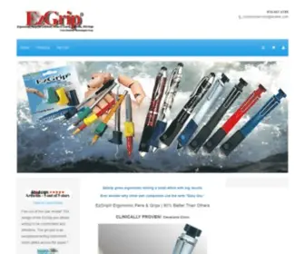 Dextek.com(Dextek,  Dexterity Technologies Corp,  EzGrip Pen and Pencil Grips Home Page, Add-A) Screenshot