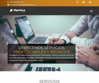 Dextera.com.co(Ofrecemos servicios profesionales y técnicos) Screenshot