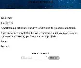 Dexterdriscoll.com(Dexter the Angel) Screenshot