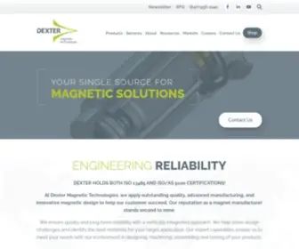 Dextermag.com(Permanent Magnet & Custom Magnetic Assemblies) Screenshot