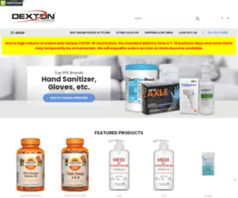 Dexton.com(Shop Online Dexton Medical Supplies Canada Shipping) Screenshot