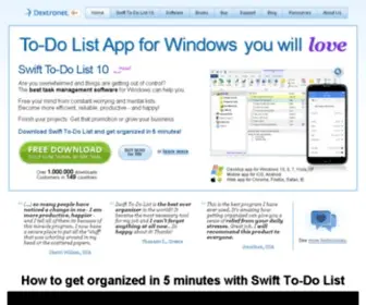 Dextronet.com(To-Do List App for Windows) Screenshot