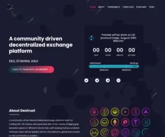 Dextrust.org(A community driven decentralised exchange platform) Screenshot