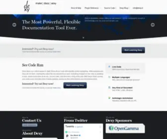 Dexy.it(Documentation) Screenshot