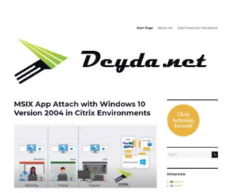 Deyda.net(Citrix and Microsoft Blog) Screenshot