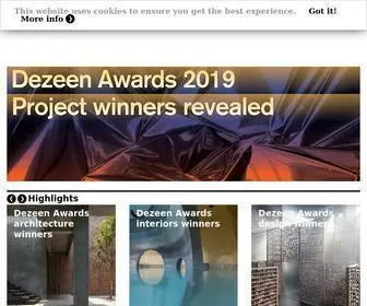 Dezeen.com(Architecture and design magazine) Screenshot