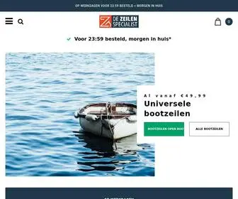 Dezeilenspecialist.nl(De Specialist in Afdekzeilen) Screenshot