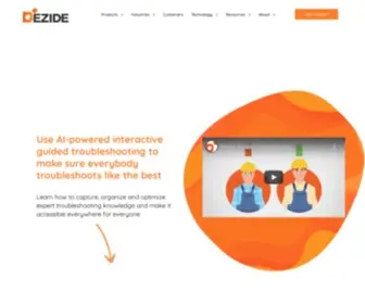 Dezide.com(AI-powered interactive guided troubleshooting) Screenshot