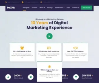 Dezilr.tech(Instagram Marketing Company) Screenshot