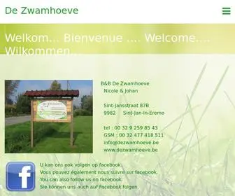 Dezwamhoeve.be(De Zwamhoeve) Screenshot