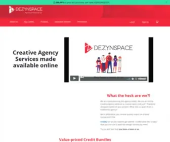 Dezynspace.com(Creative Agency Meets E) Screenshot