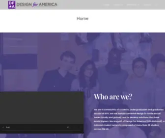 Dfanyu.com(Design for America of NYU) Screenshot