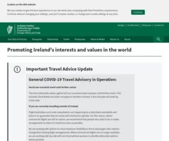 Dfat.ie(Department of Foreign Affairs) Screenshot