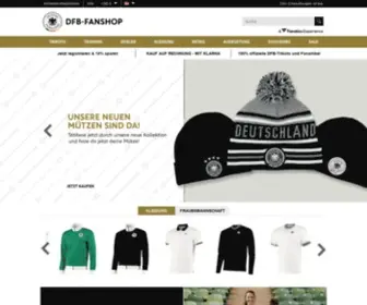 DFB-Fanshop.de(Trikots und Fanartikel der Fußballnationalmannschaft) Screenshot