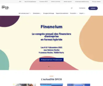 DFCG.fr(DFCG : Le site officiel du Directeur Financier et du Contrôleur de Gestion) Screenshot