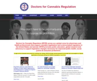 DFCR.org(Doctors for Cannabis Regulation) Screenshot