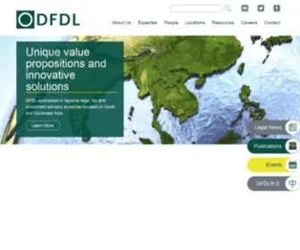 DFDL.com(Legal, Tax, and Investment Expertise in Asia) Screenshot