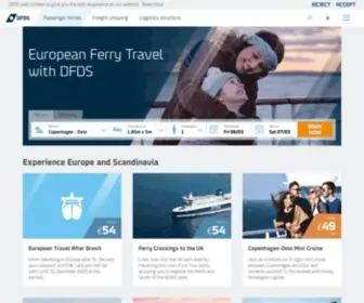 DFDS.com(European Cruises and Ferry Crossings) Screenshot