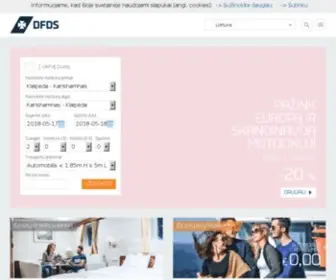 DFDslisco.lt(DFDS Seaways keltai) Screenshot