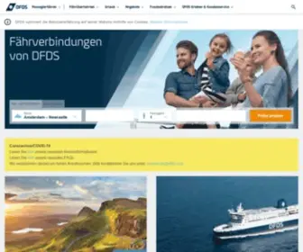 DFDsseaways.de(Mit DFDS Fähren entspannt nach Nordeuropa reisen) Screenshot