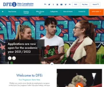 Dfei.ie(Dun Laoghaire Further Education Institute) Screenshot