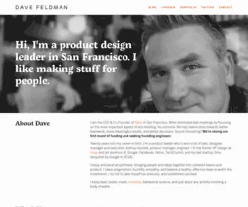 Dfeldman.co(Dave Feldman) Screenshot