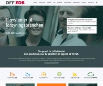 DFF-EDB.dk(DFF|EDB IT løsninger til forsyningsbranchen) Screenshot